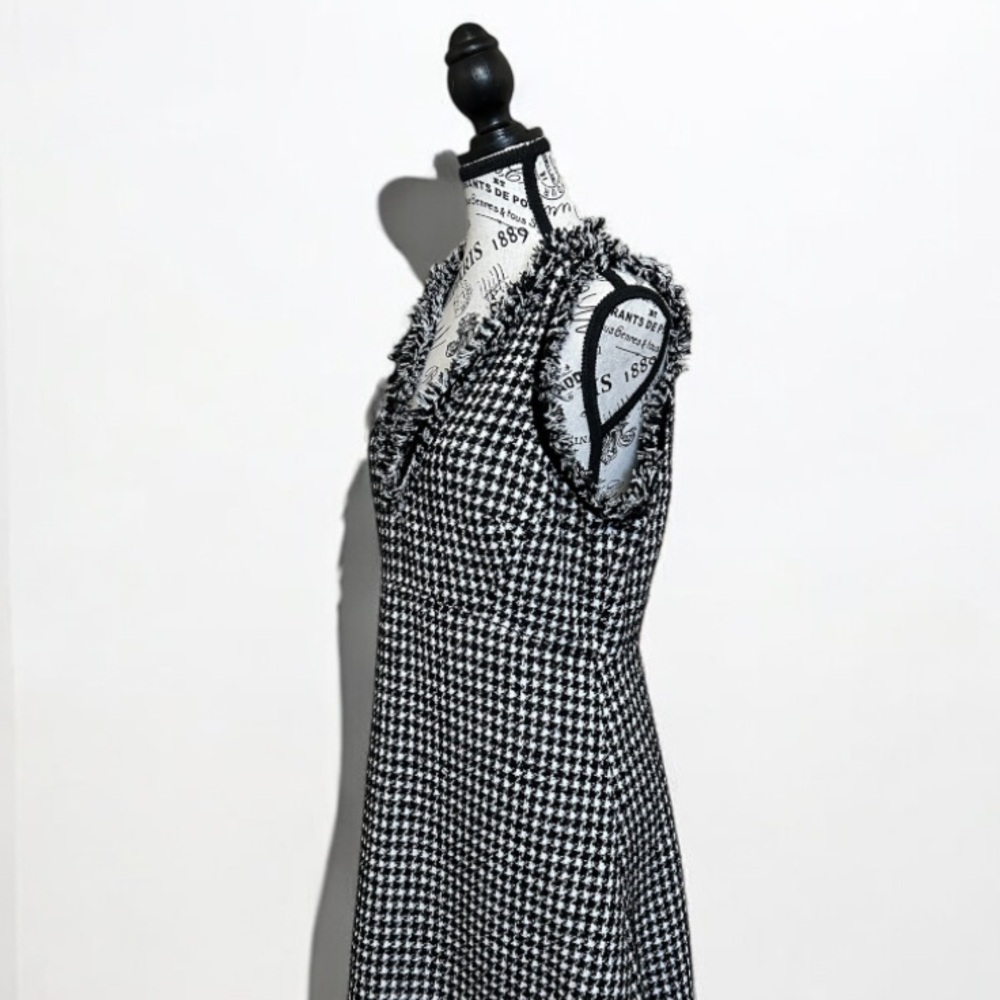 NWT ♠️ Kate Spade New York Tweed Houndstooth Dress size 10 - Picture 7 of 11